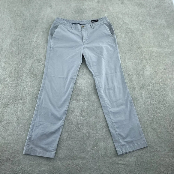 Bonobos Mens Slim Fit Gray Chinos 32/30 Cotton Spandex Blend 4564 - Picture 1 of 12